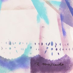 'Pastis and Peaches on a Lace Tablecloth', Prismatic Modernist Still Life