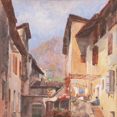 'Alpine Landscape in Piedmont', Munich School Professor