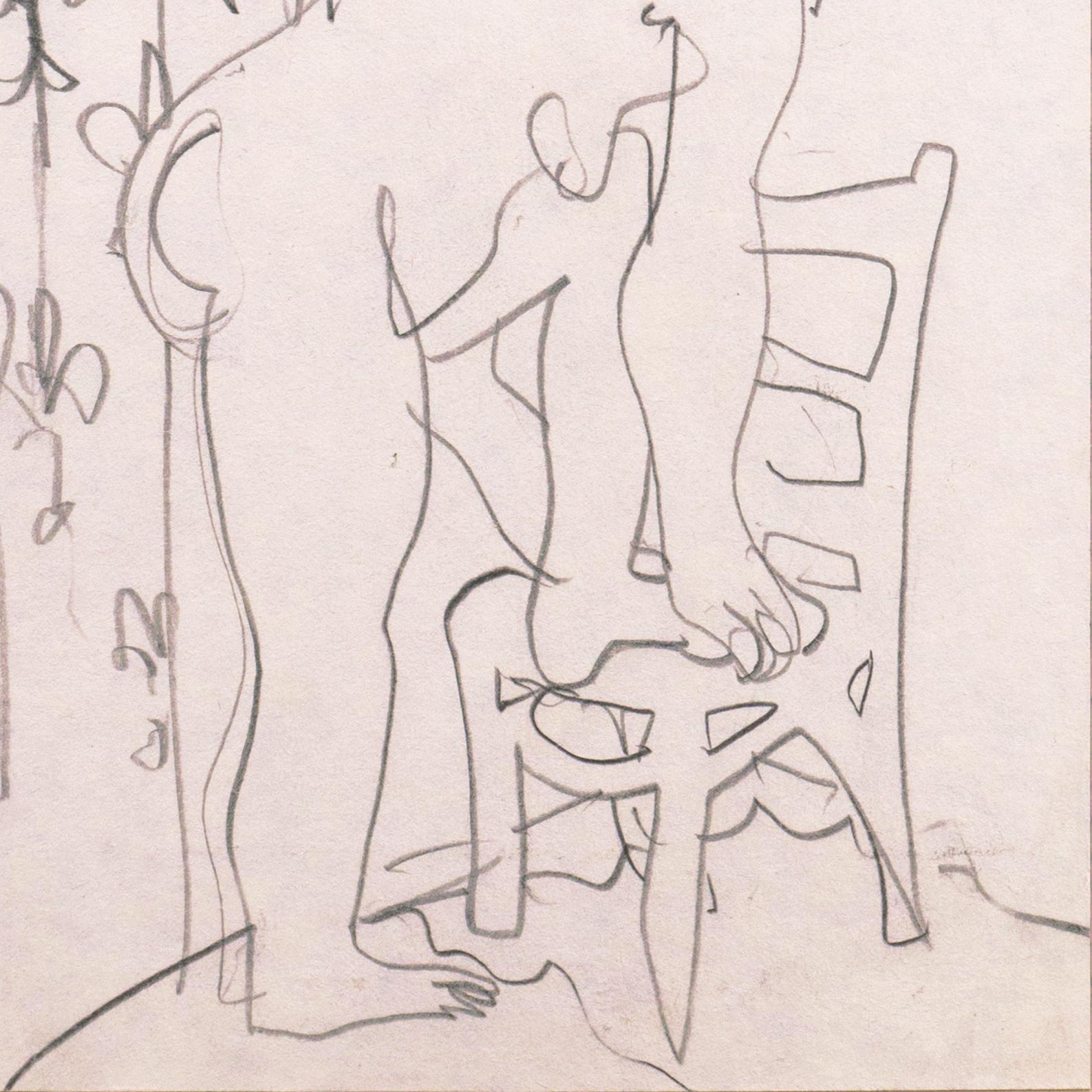 'Après Le Bain', Paris, Louvre, Salon d'Automne, Académie Chaumière, SFAA, LACMA - Beige Nude by Victor Di Gesu