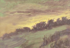 "Paisaje al atardecer", Hamburgo, Rivne, Volinia, Museo de Rivne