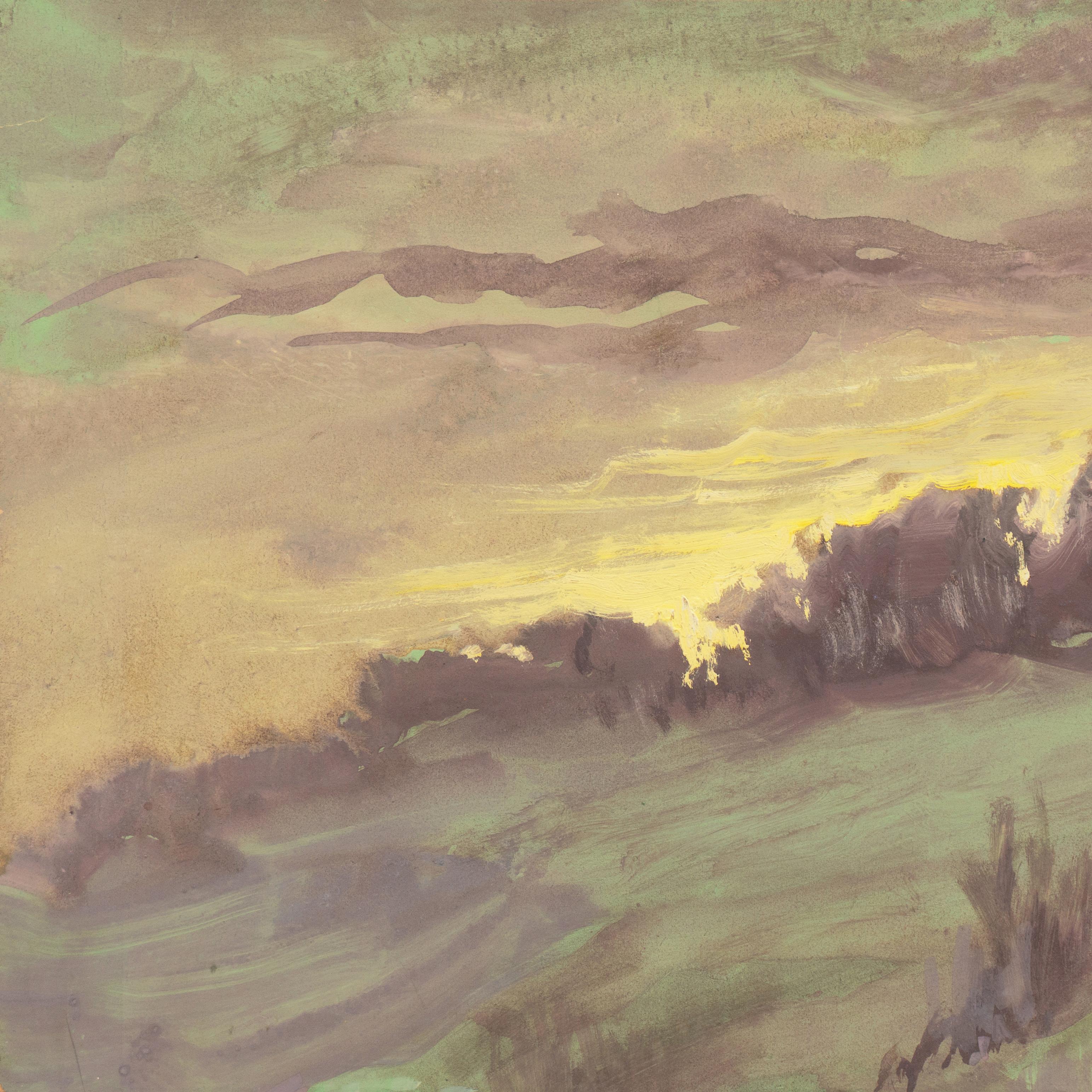 Paesaggio al tramonto