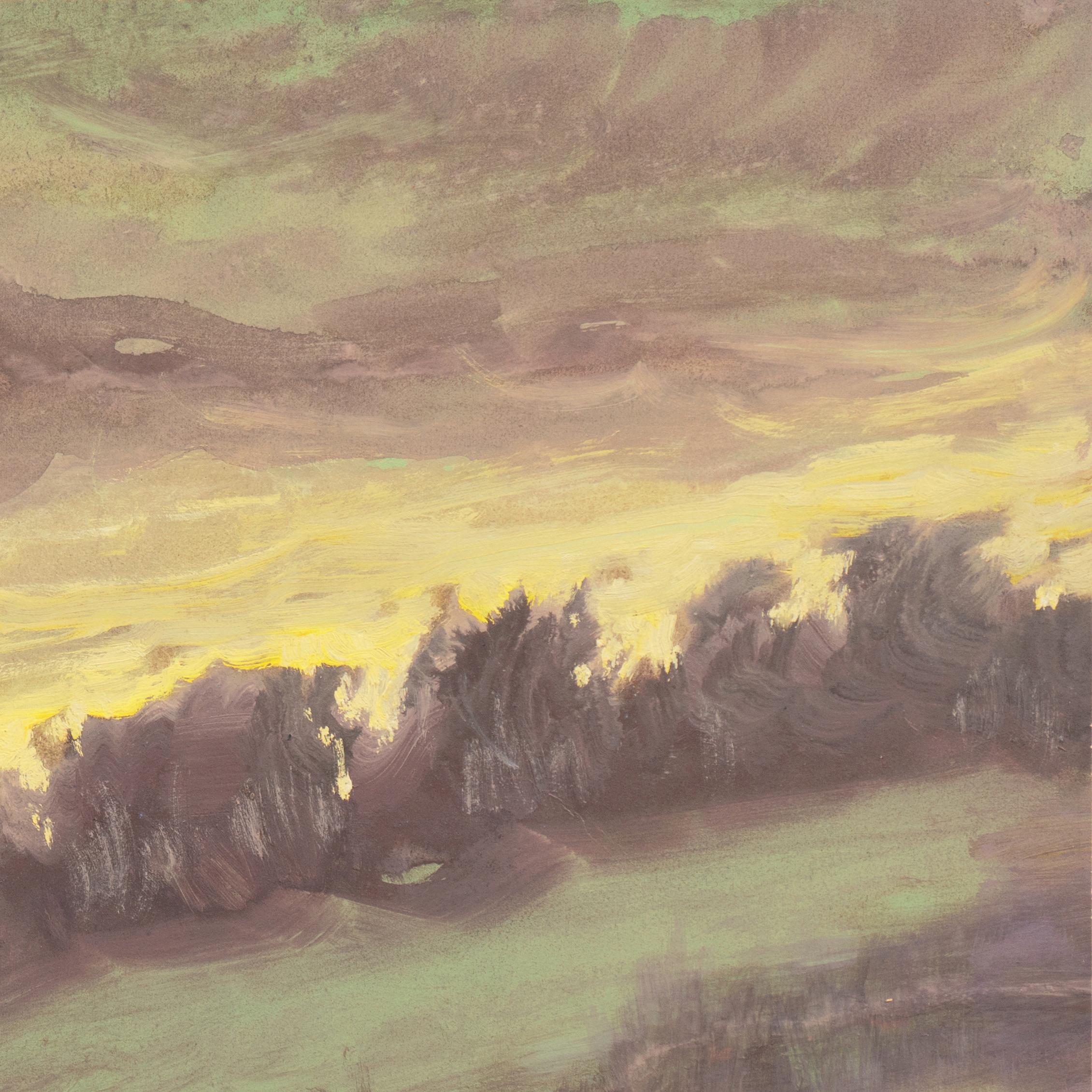 Paesaggio al tramonto
