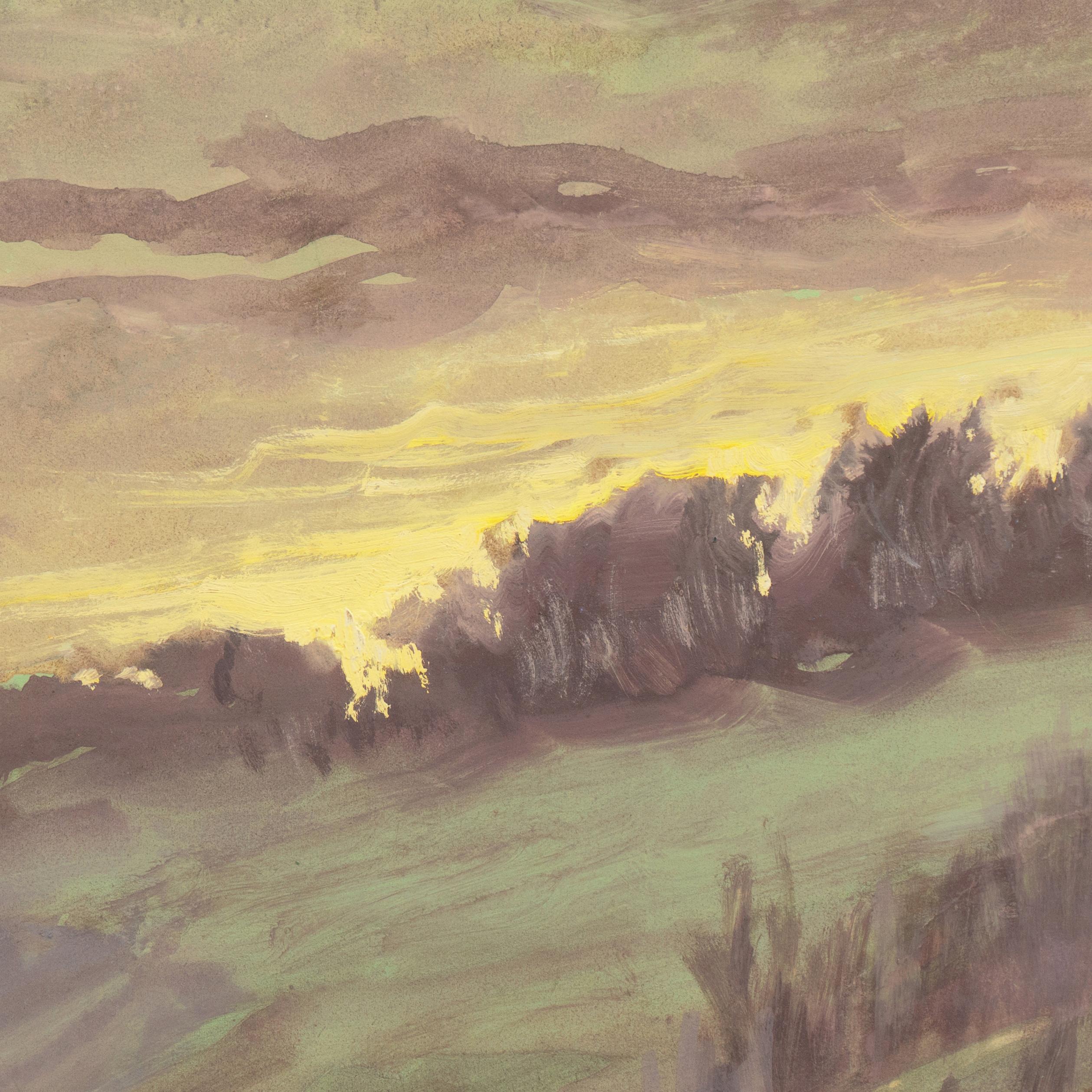 Paesaggio al tramonto