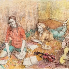 Jeudi à la Maison", École des Beaux-Arts, Paris, scène de maison moderniste française