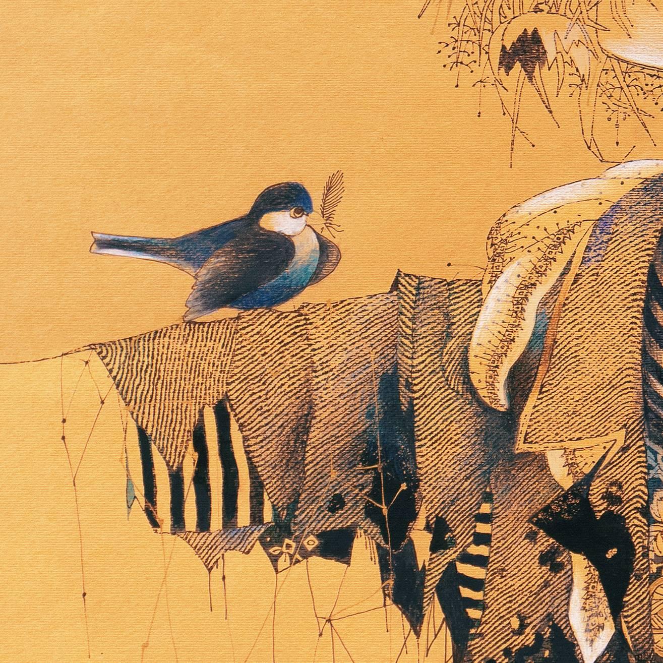 Scarecrow with Nesting Birds For Sale 1