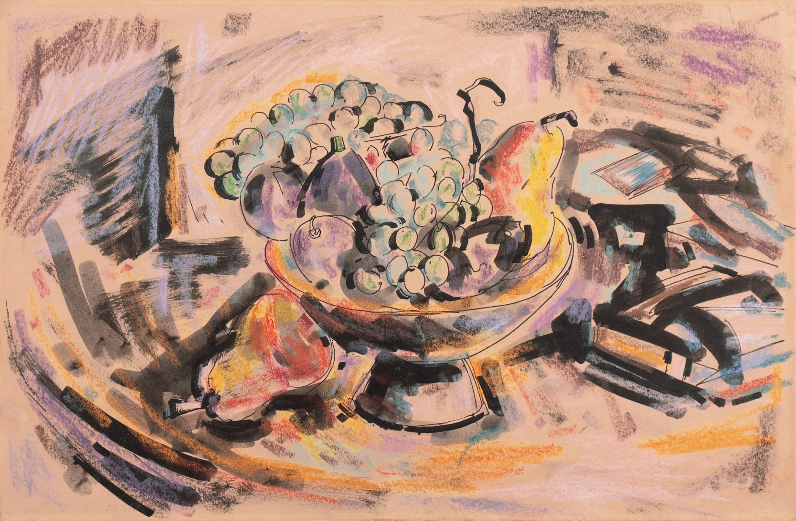 Donald Bear Still-Life - 'Still Life of Fruit', Denver Art Museum, WPA, Santa Barbara Museum, Who Was Who
