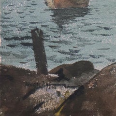 'Estuary at Sunset', Mendocino, California, American Watercolor Society, SWA