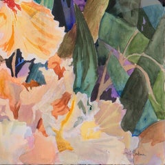'Golden Irises', St. Martin's School, California Woman Artist, Santa Cruz