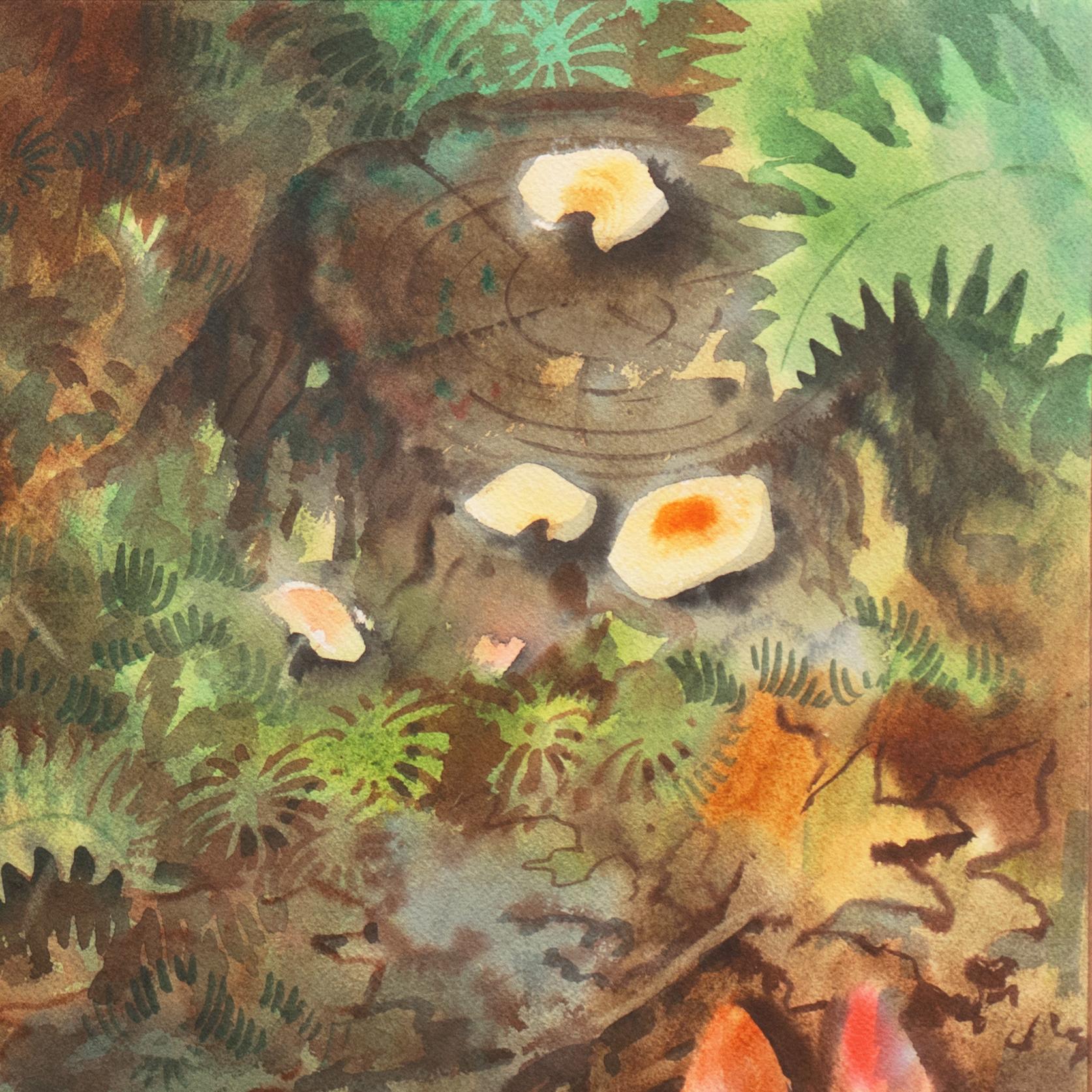 Signed lower left, 'L. Macouillard' for Louis Macouillard (American, 1913-1987) and painted circa 1975.

Louis Macouillard was born in San Francisco, CA on Sept. 8, 1913 of French descent and first graduated from Polytechnic High School and the CCAC