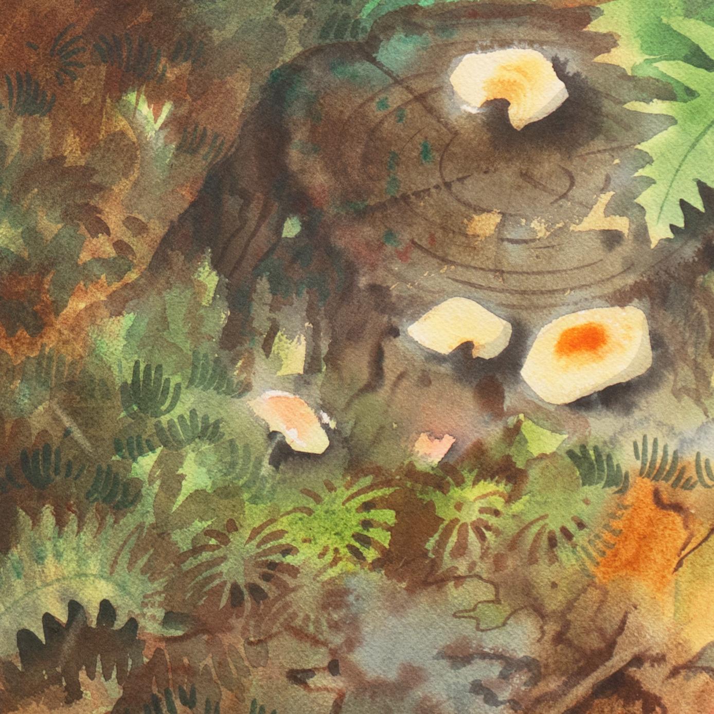 'Ferns and Mushrooms', Art Students League, CCAC, San Francisco Art Association For Sale 1