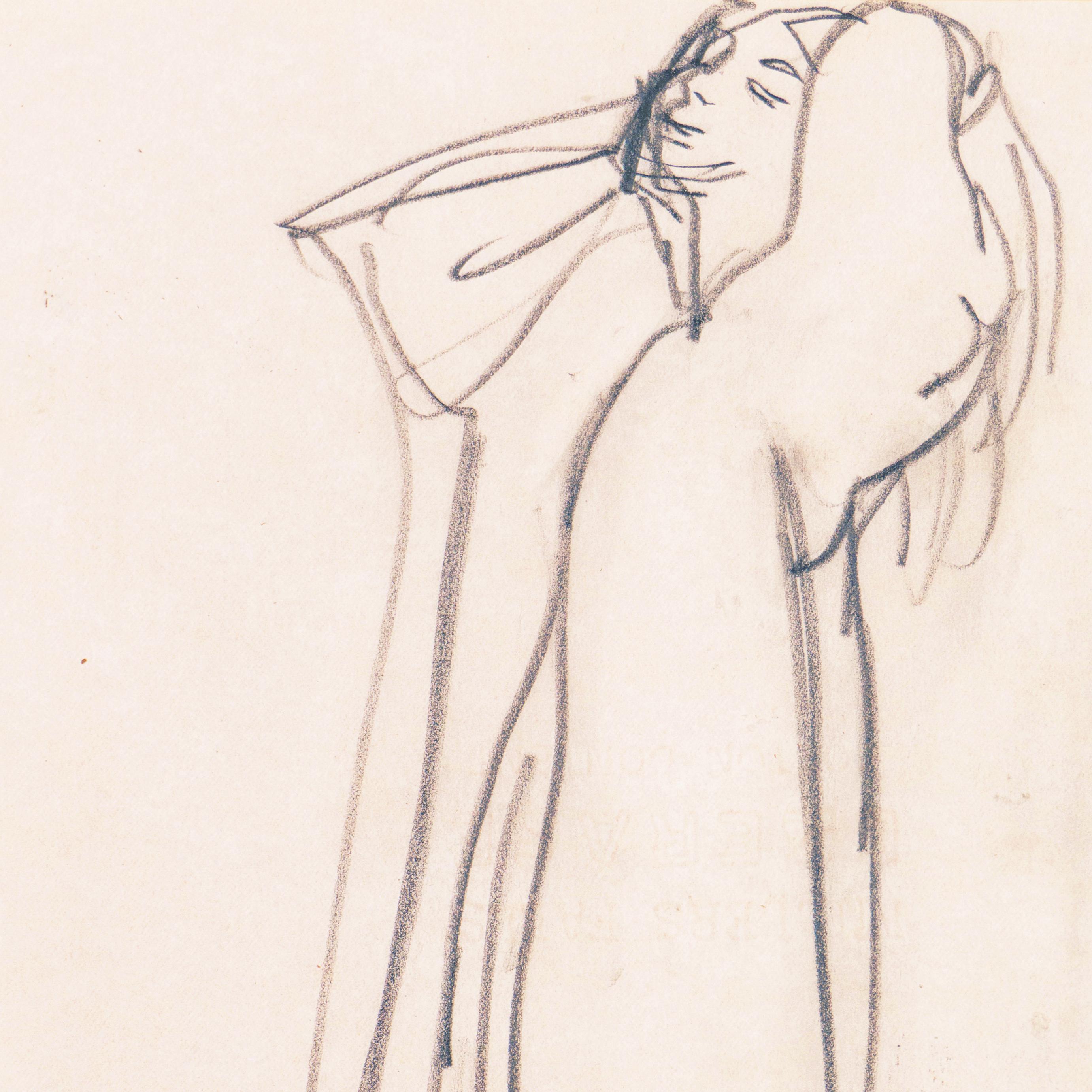 'Woman Standing', Paris, Louvre, Salon d'Automne, Ac. Chaumière, LACMA, SFAA - Art by Victor Di Gesu