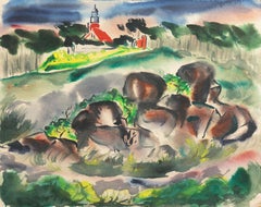 Faro di Point Pinos, Pacific Grove, California Donna Post Impressionista