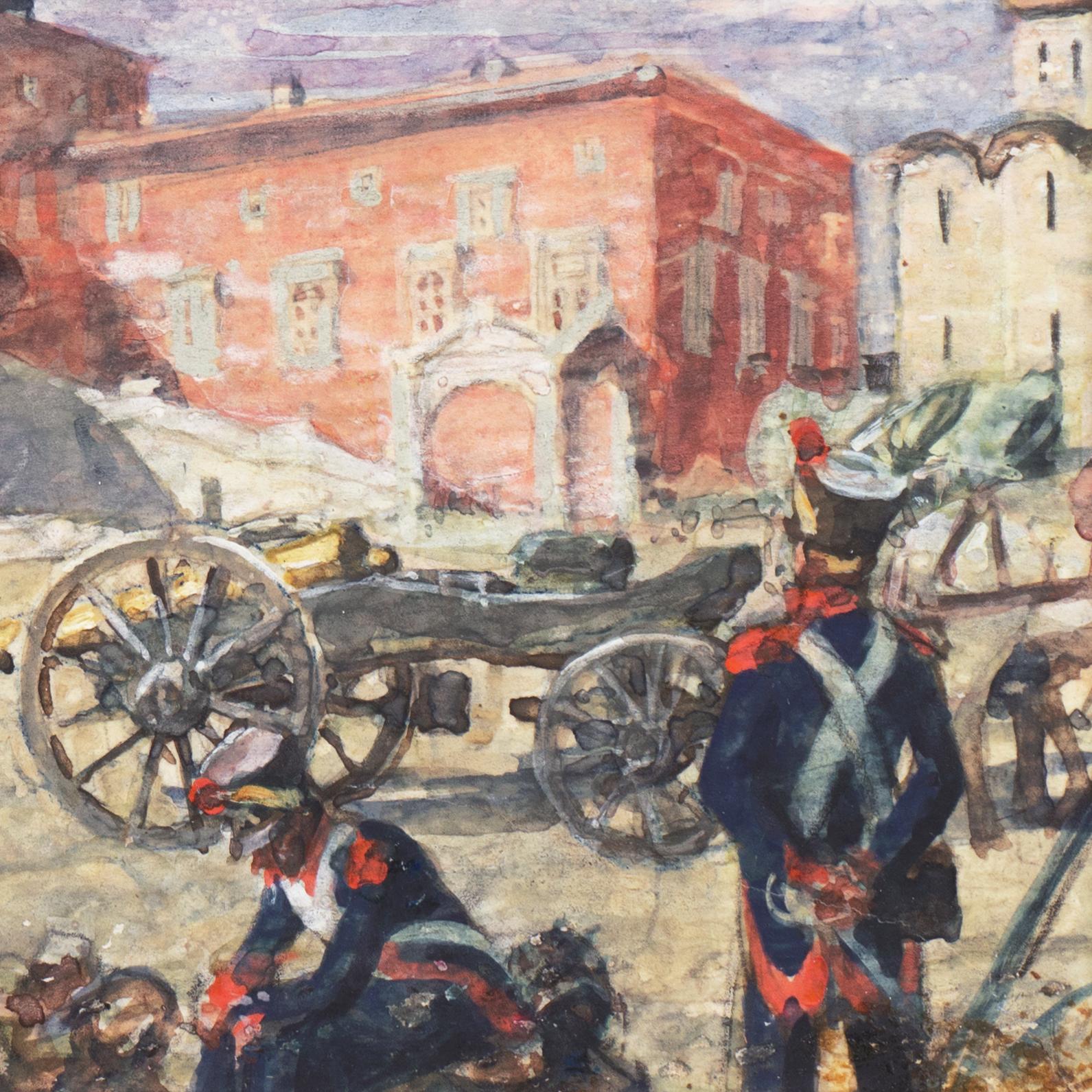 'Napoleonic Guard at the Cathedral of Uspensky Sobor', Moscow, French Militaria For Sale 2