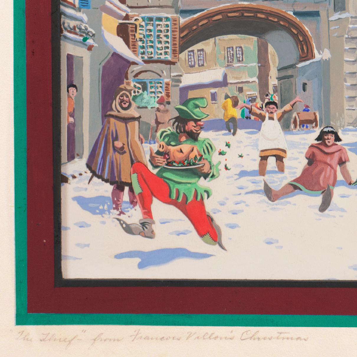 'The Thief from François Villon's Christmas', San Francisco Bay Area Illustrator For Sale 6