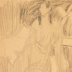 Nu assis avec mandoline" Paris, Louvre, Salon d'Automne, Ac. Chaumière, LACMA