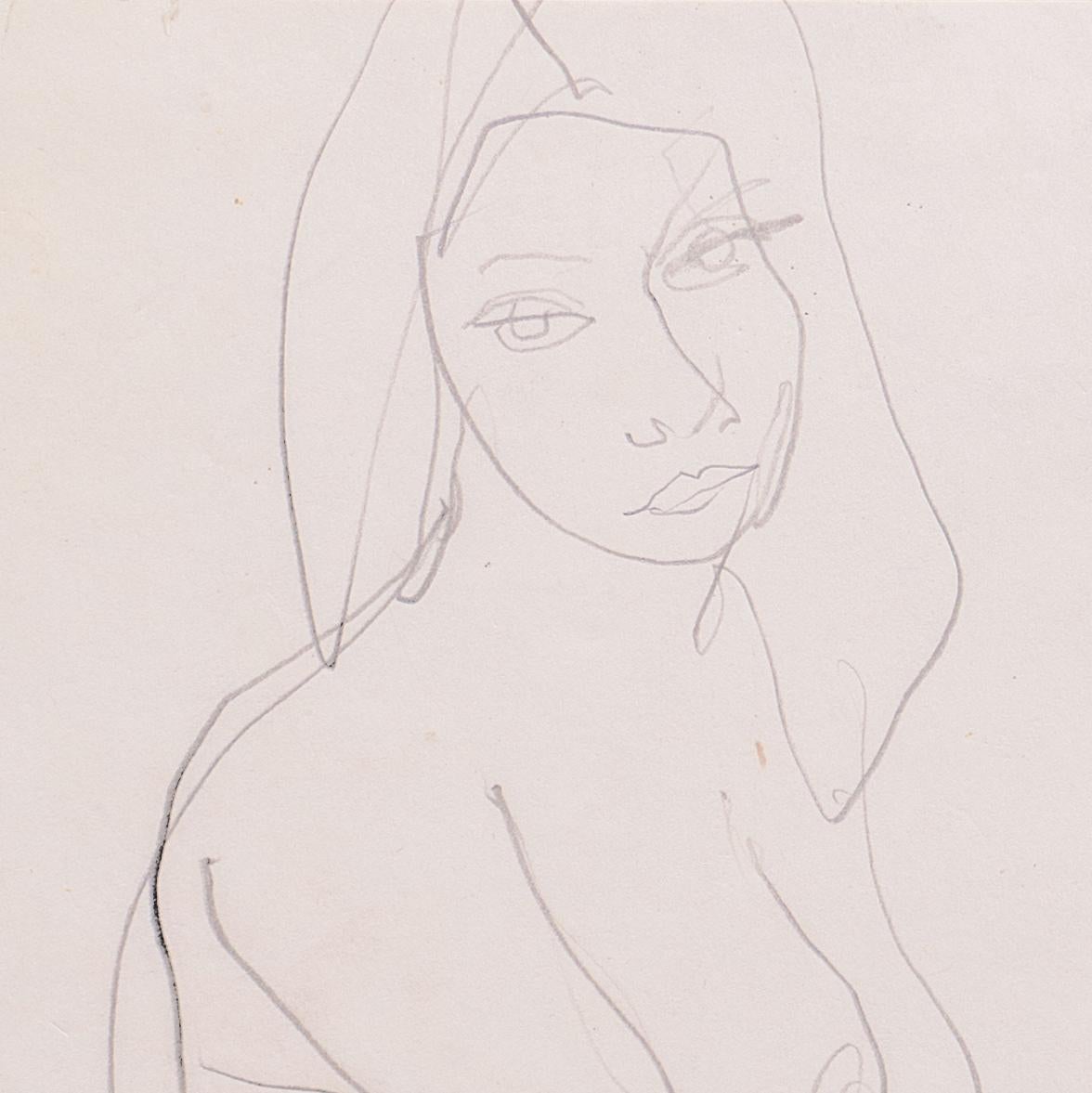 Created circa 1955 by Victor Di Gesu (American, 1914-1988) and stamped, verso, with certification of authenticity. 

Winner of the Prix Othon Friesz, Victor di Gesu first attended the Los Angeles Art Center and the Chouinard Art School before moving