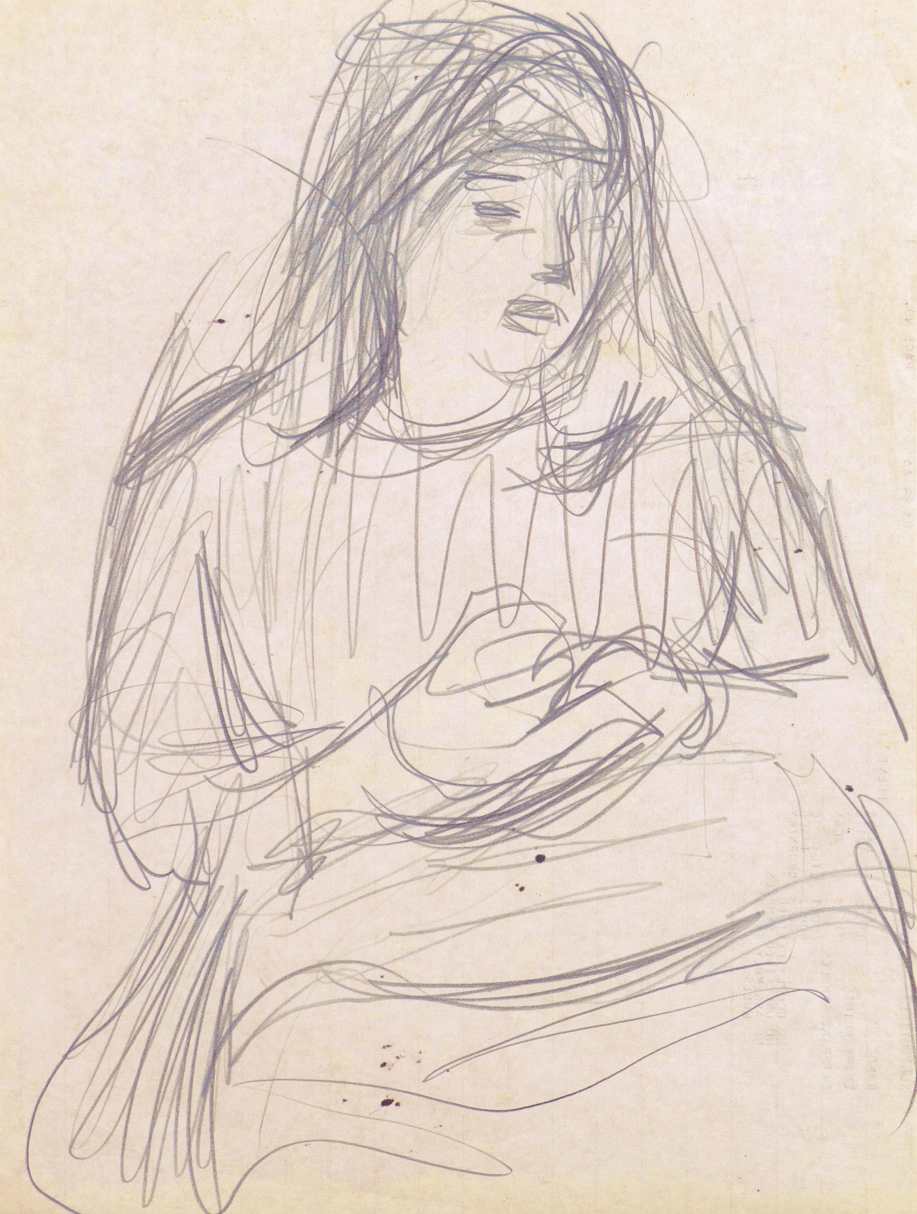 « Study of a Woman », Paris, Louvre, Salon d'Automne, Ac. Chaumière, LACMA, SFAA - Art de Victor Di Gesu