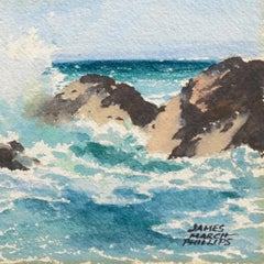 'Cipresso solitario', Carmel Seascape, California Plein Air, Pebble Beach, Monterey