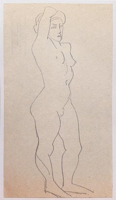 'Standing Nude', Paris, Louvre, Salon d'Automne, Chaumière, LACMA, SFAA, Carmel