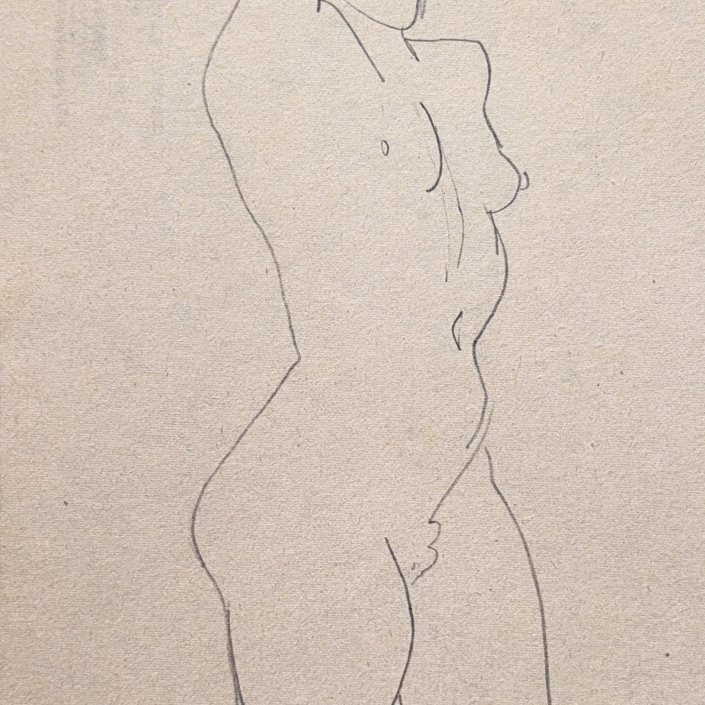 'Standing Nude', Paris, Louvre, Salon d'Automne, Chaumière, LACMA, SFAA, Carmel For Sale 1