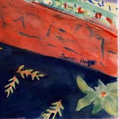 „og-Rosen in einer Satsuma-Vase“, japanische dekorative Kunst, Lackspiegel