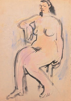'Seated Nude', Paris, Louvre, Salon d'Automne, Académie Chaumière, LACMA, SFAA