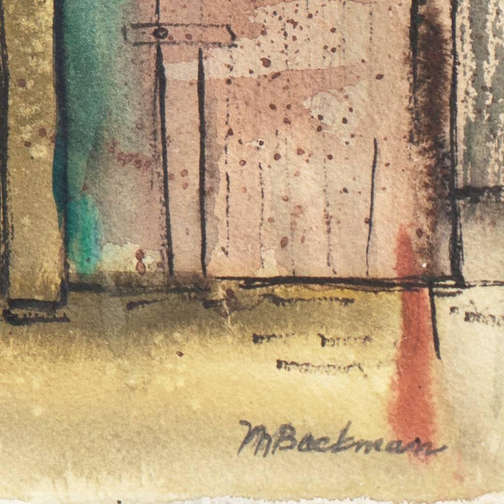 'Corporation Yard', Artista donna, Santa Cruz Art League, Crocker Art Museum in vendita 3