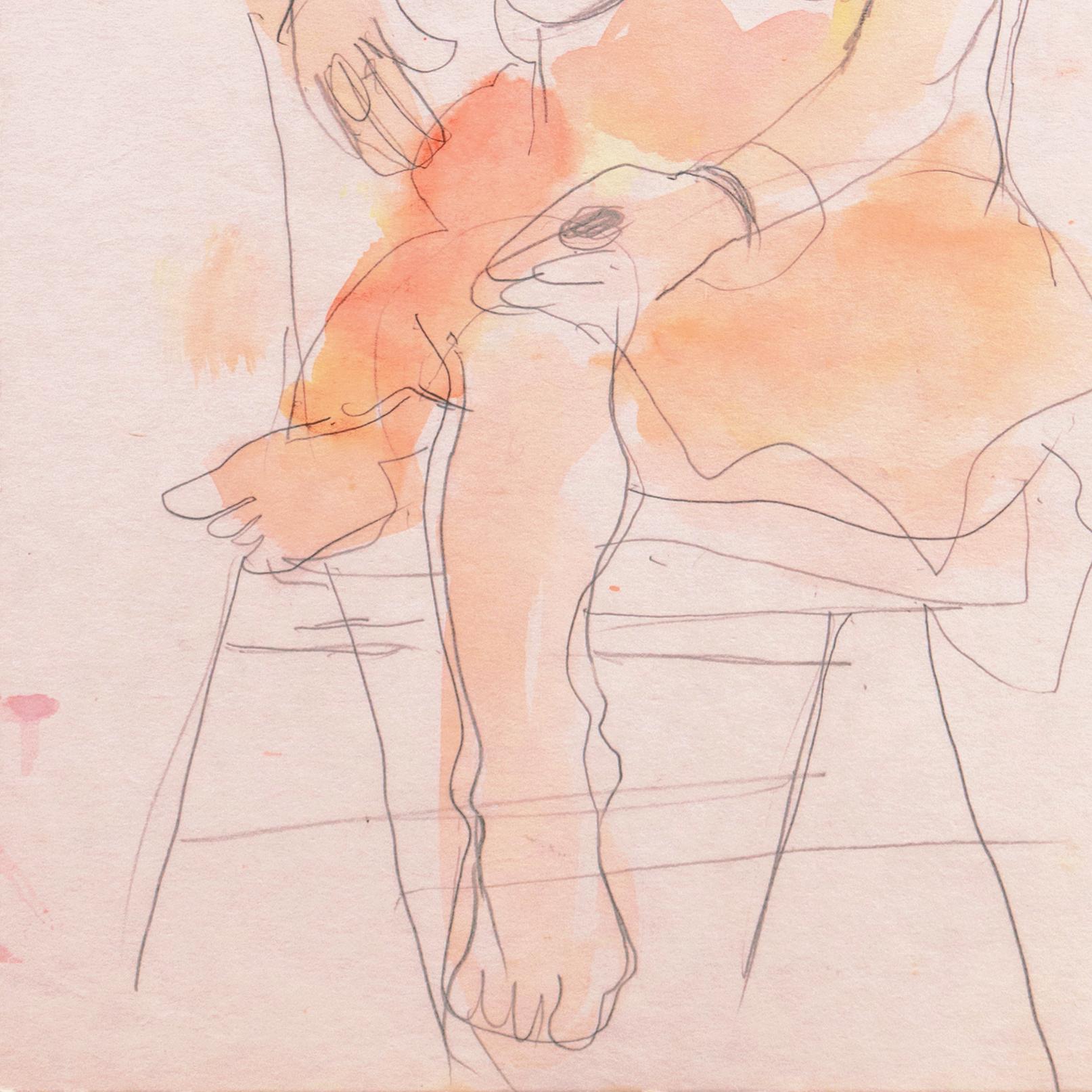 'Seated Nude', Musee d'Art Moderne, Paris, SFAA, LACMA, California Woman Artist For Sale 3