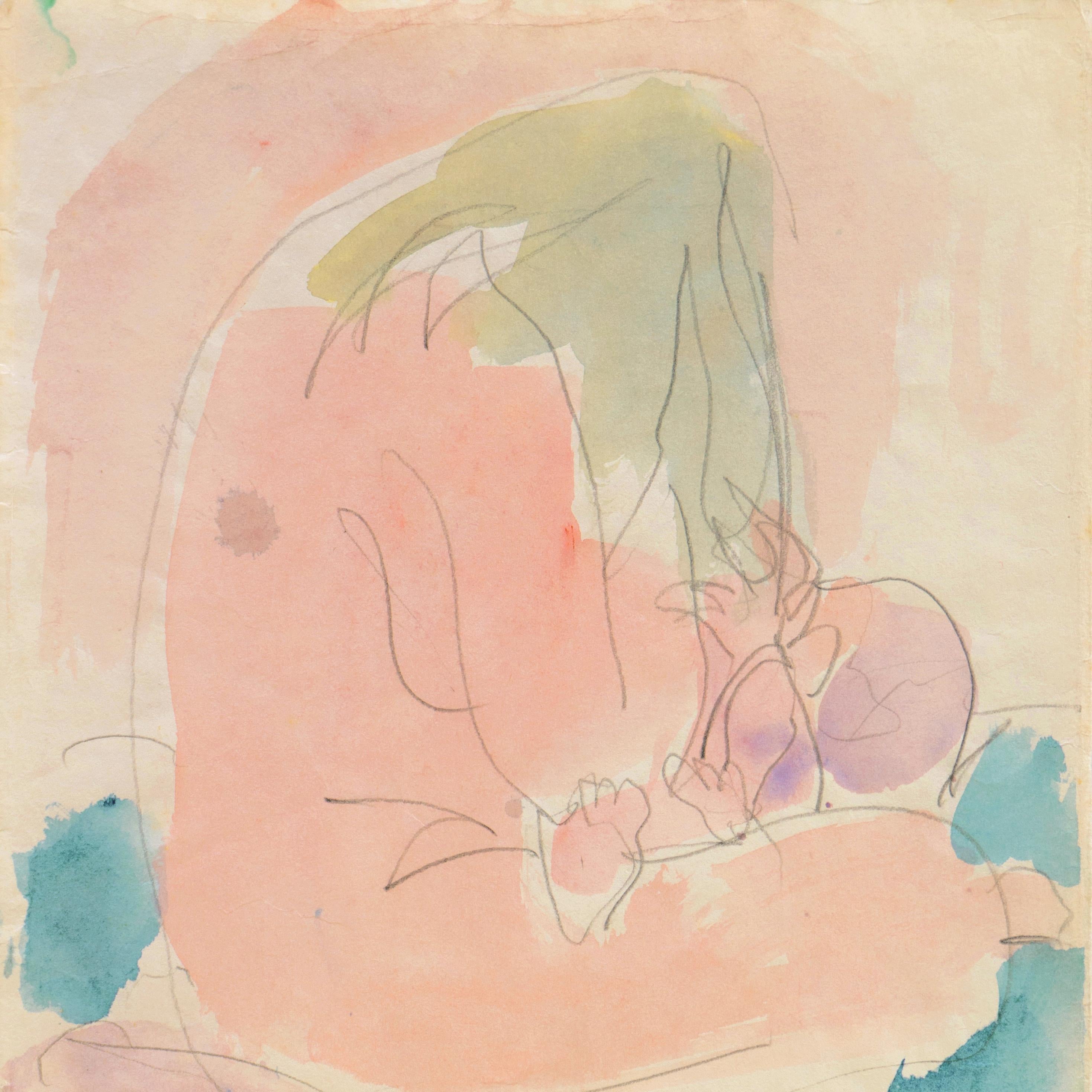 „Mutter und Kind“, Paris, Louvre, Salon d'Automne, Ac. Chaumière, LACMA, SFAA – Art von Victor Di Gesu