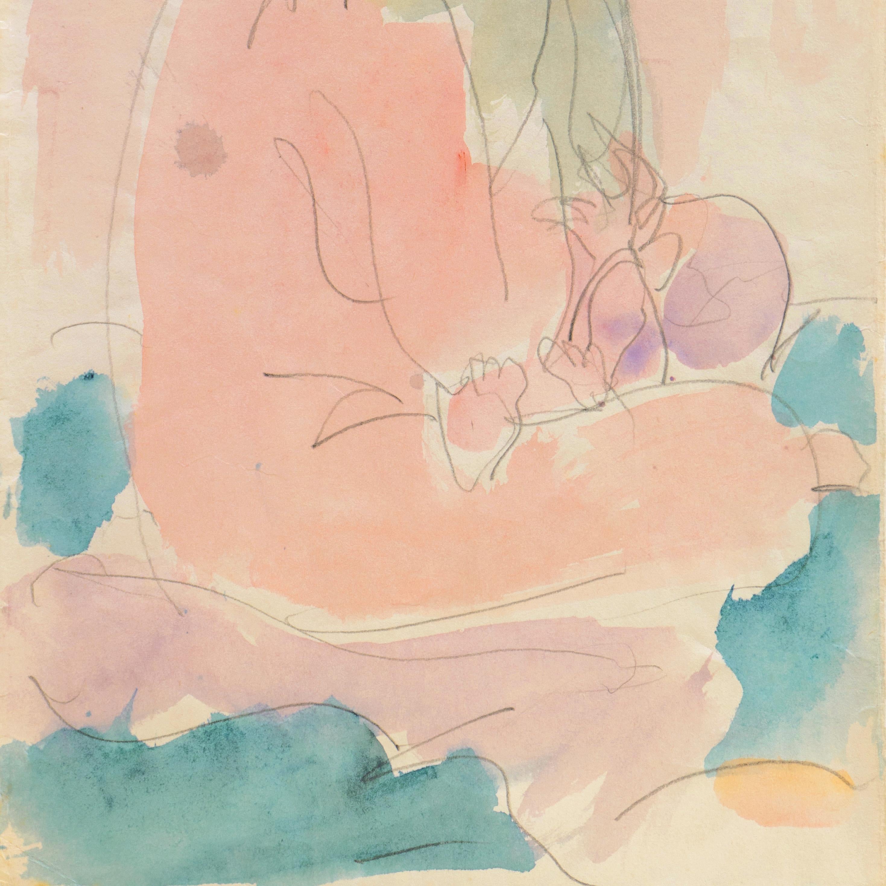 Gemalt um 1955 von Victor Di Gesu (Amerikaner, 1914-1988). Verso gestempelt mit Echtheitszertifikat. 

Victor di Gesu, Gewinner des Prix Othon Friesz, besuchte zunächst das Los Angeles Art Center und die Chouinard Art School, bevor er nach Paris