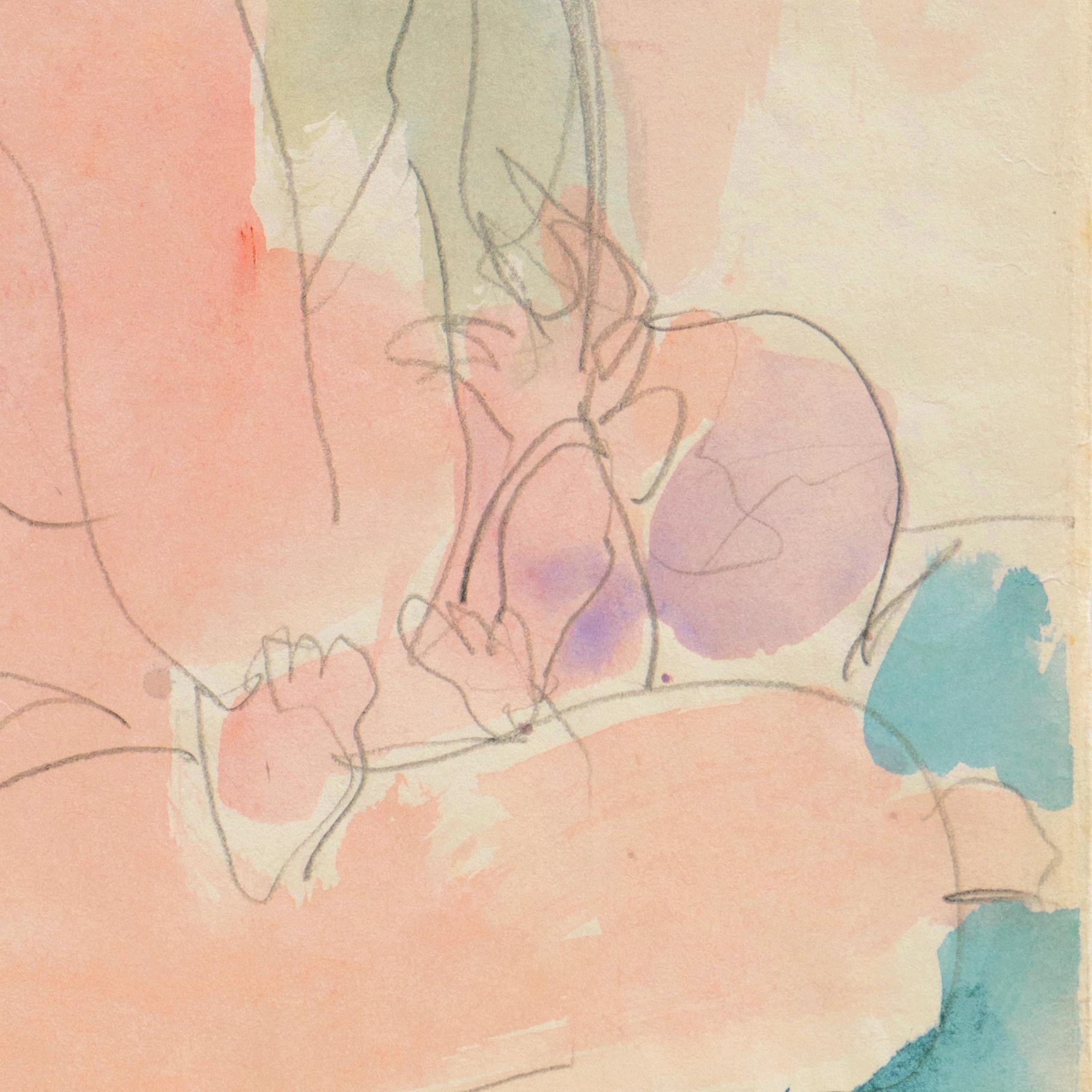 „Mutter und Kind“, Paris, Louvre, Salon d'Automne, Ac. Chaumière, LACMA, SFAA im Angebot 1
