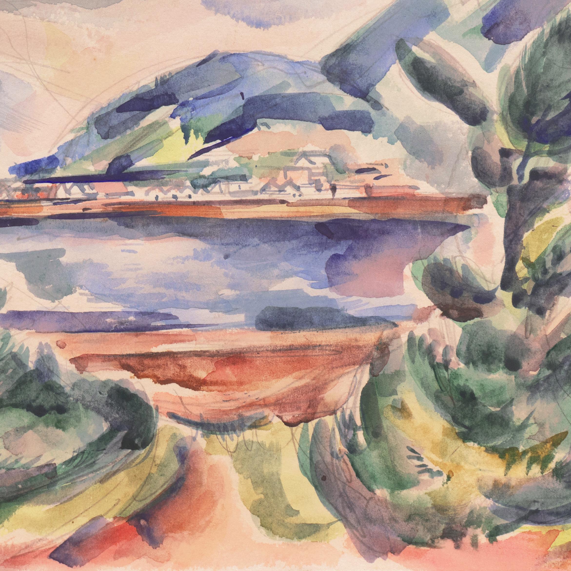 « Oregon Coast », Art Institute of Chicago, AIC, Works Project Association, WPA en vente 1