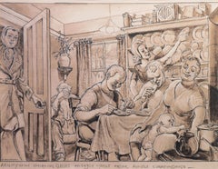 « The Working Class Enjoying a Meal », satire du capitalisme, prolétaire