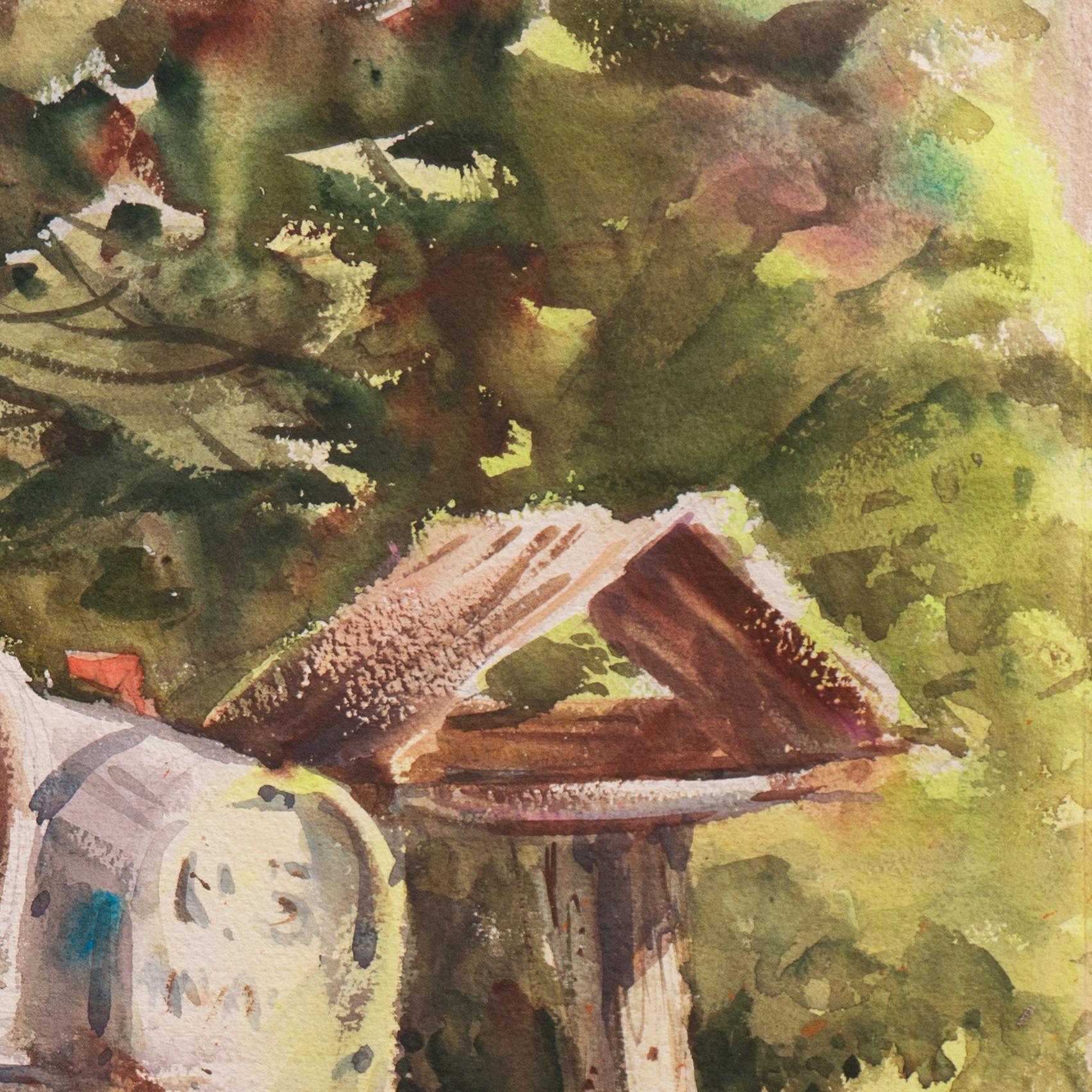 'Buzones rurales', Mujer Artista de California, Sociedad de Artistas del Oeste en venta 2