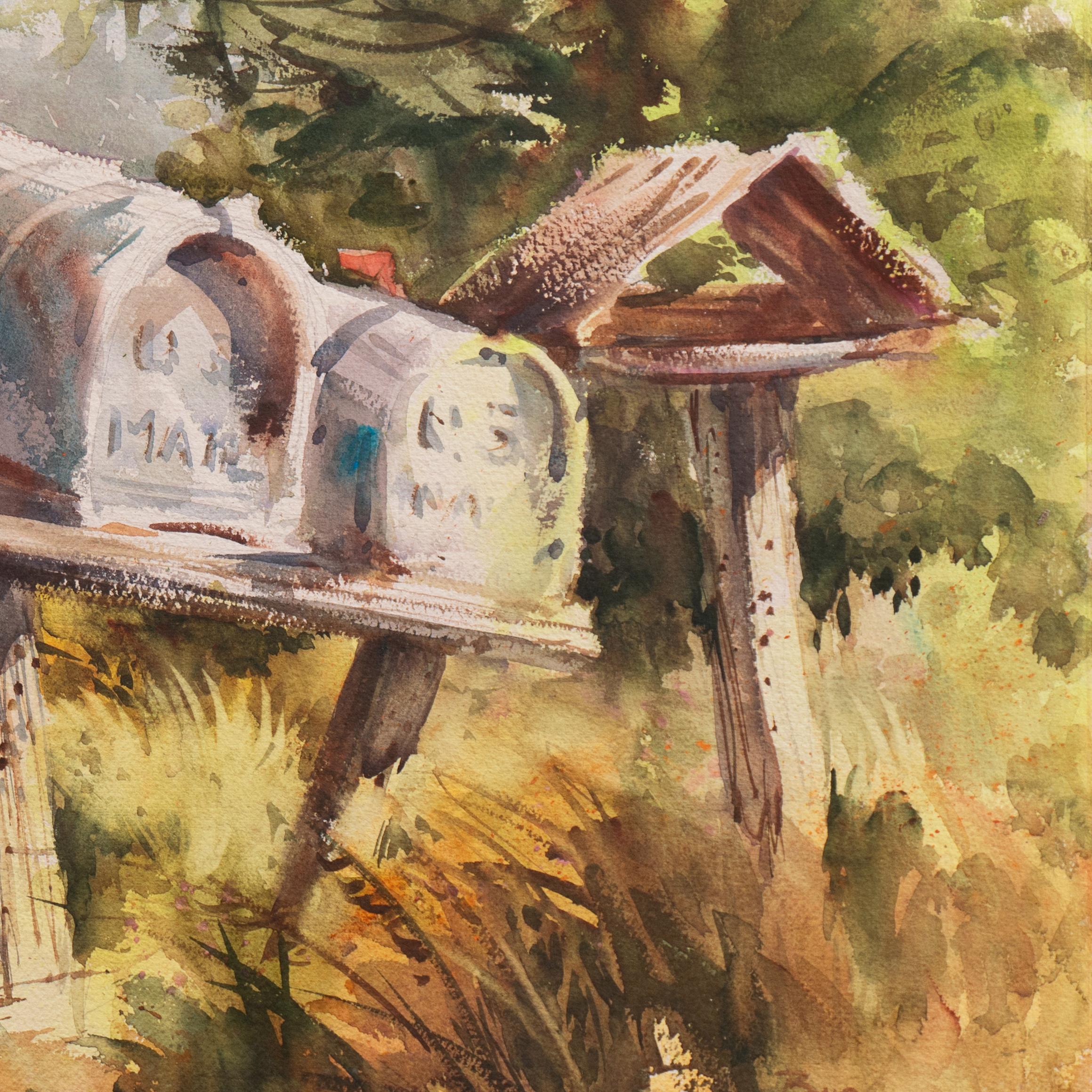 'Buzones rurales', Mujer Artista de California, Sociedad de Artistas del Oeste en venta 3