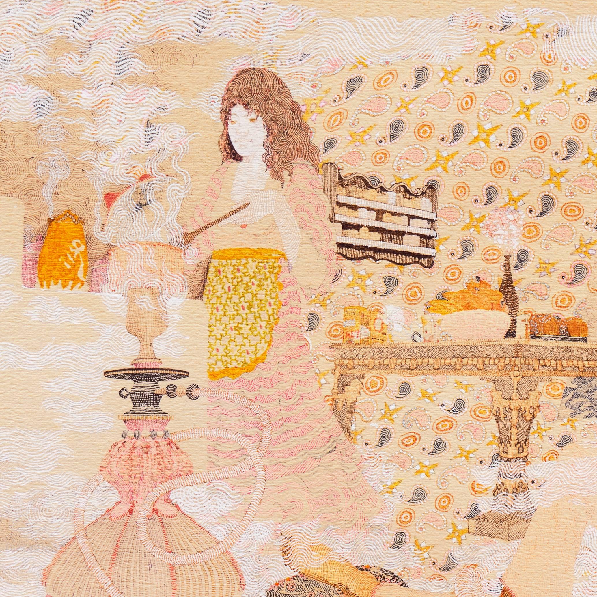'Life Among the Clouds', Hookah, Persian, Indian, Sufi, Hashish, Pipe Dreams For Sale 1
