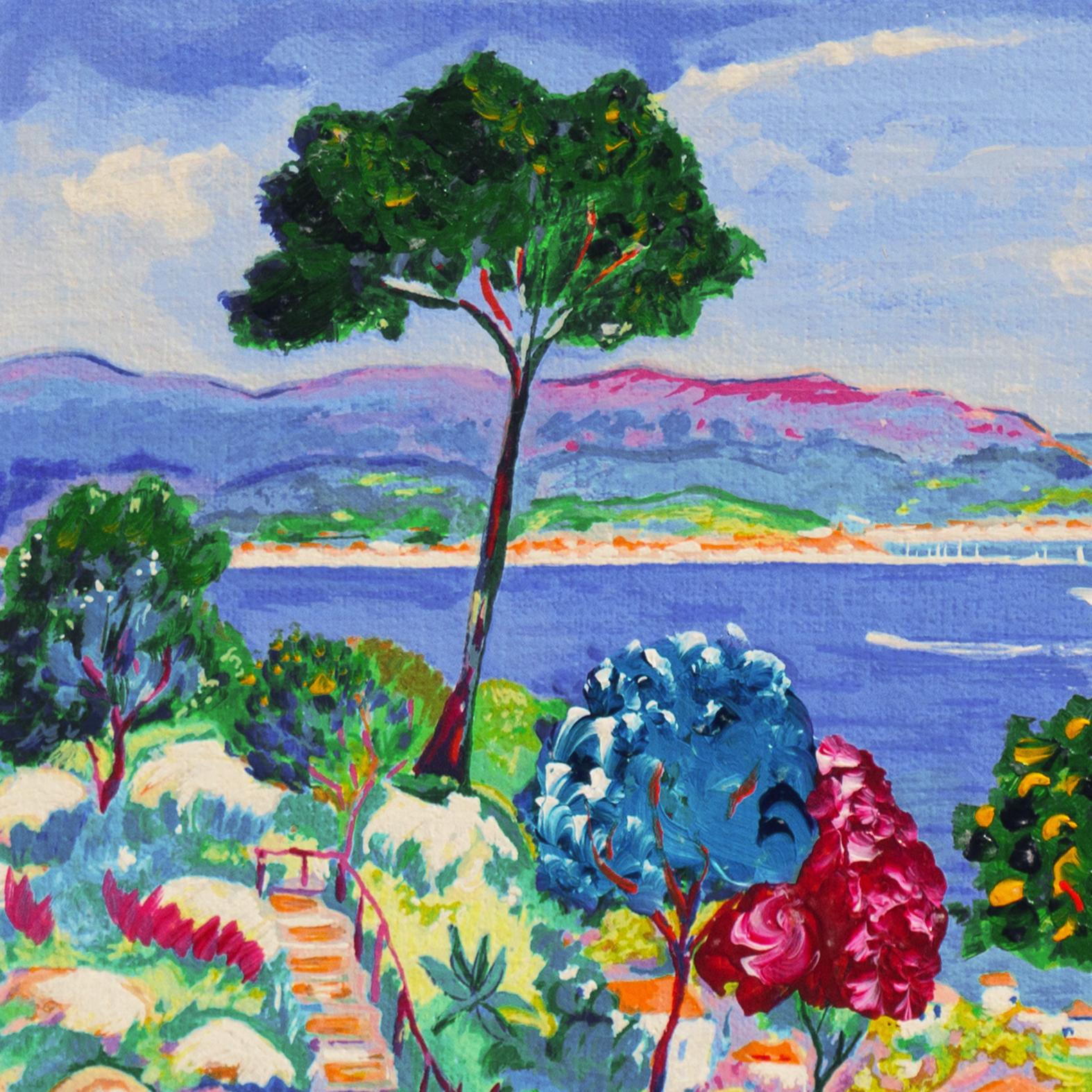 'The Garden, Mandelieu-la-Napoule', Academy of Fine Arts of Rouen, Benezit, Oil For Sale 2