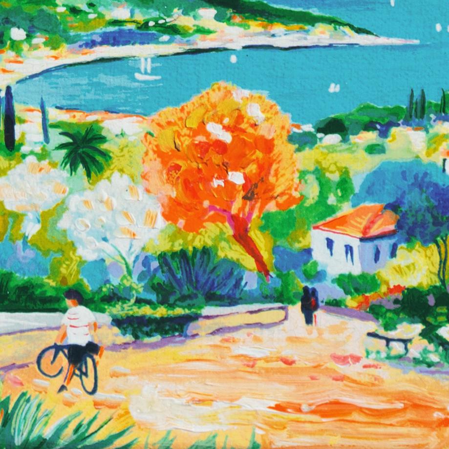 'Cap Ferrat', Academy of Fine Arts of Rouen, Mandelieu-la-Napoule, Benezit, Oil For Sale 1