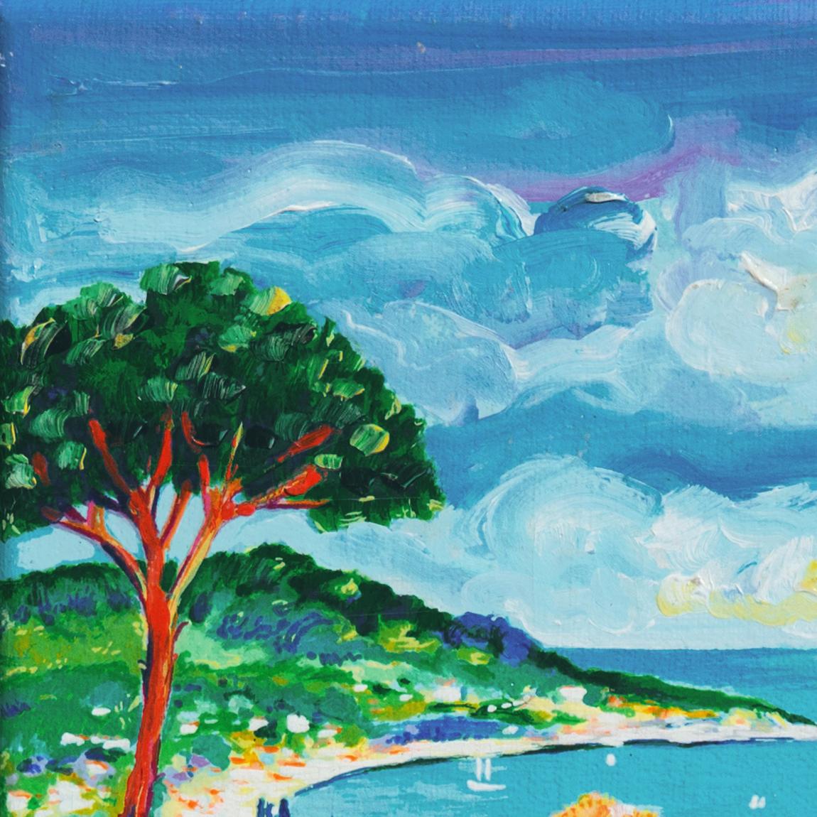 'Cap Ferrat', Academy of Fine Arts of Rouen, Mandelieu-la-Napoule, Benezit, Oil For Sale 3