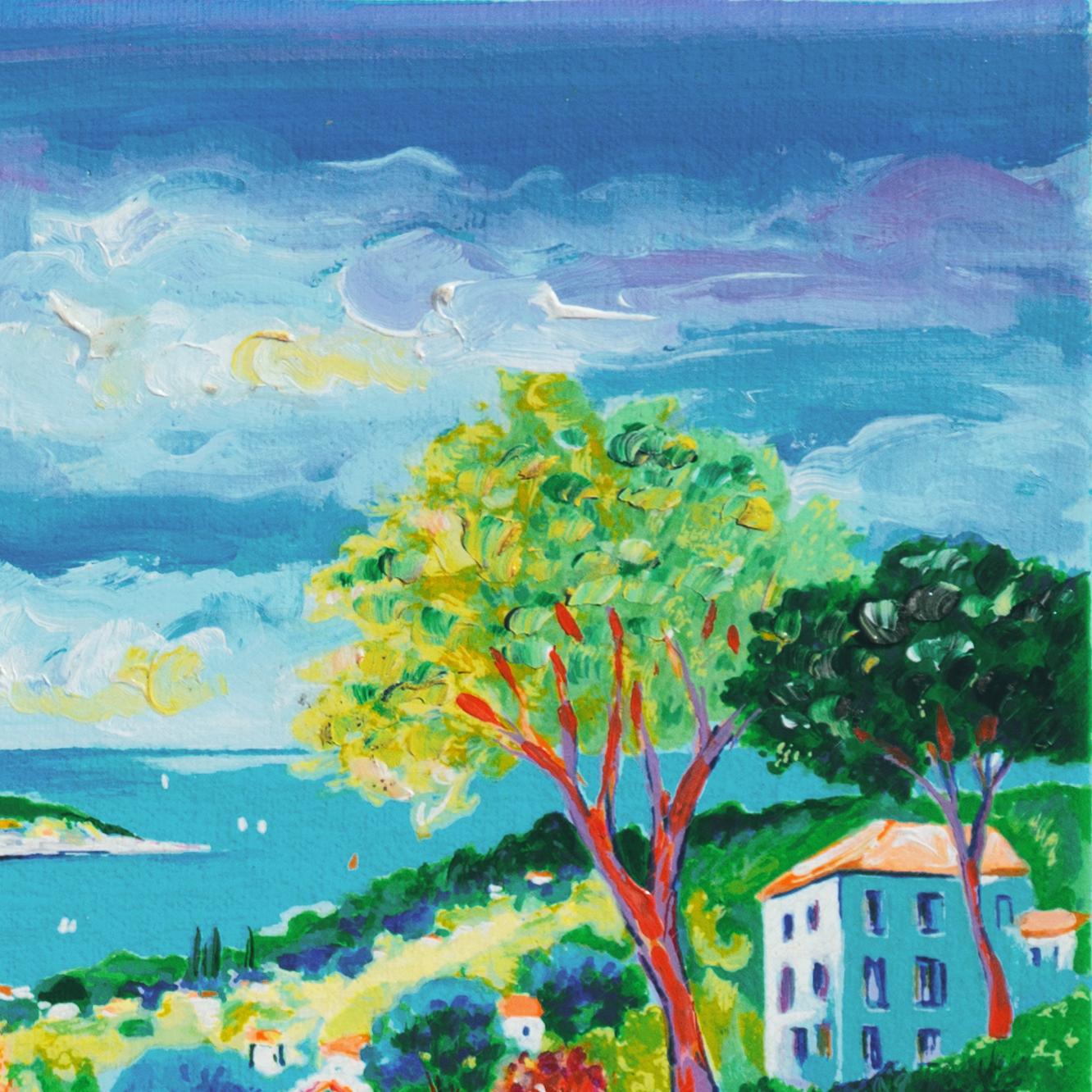 'Cap Ferrat', Academy of Fine Arts of Rouen, Mandelieu-la-Napoule, Benezit, Oil For Sale 4