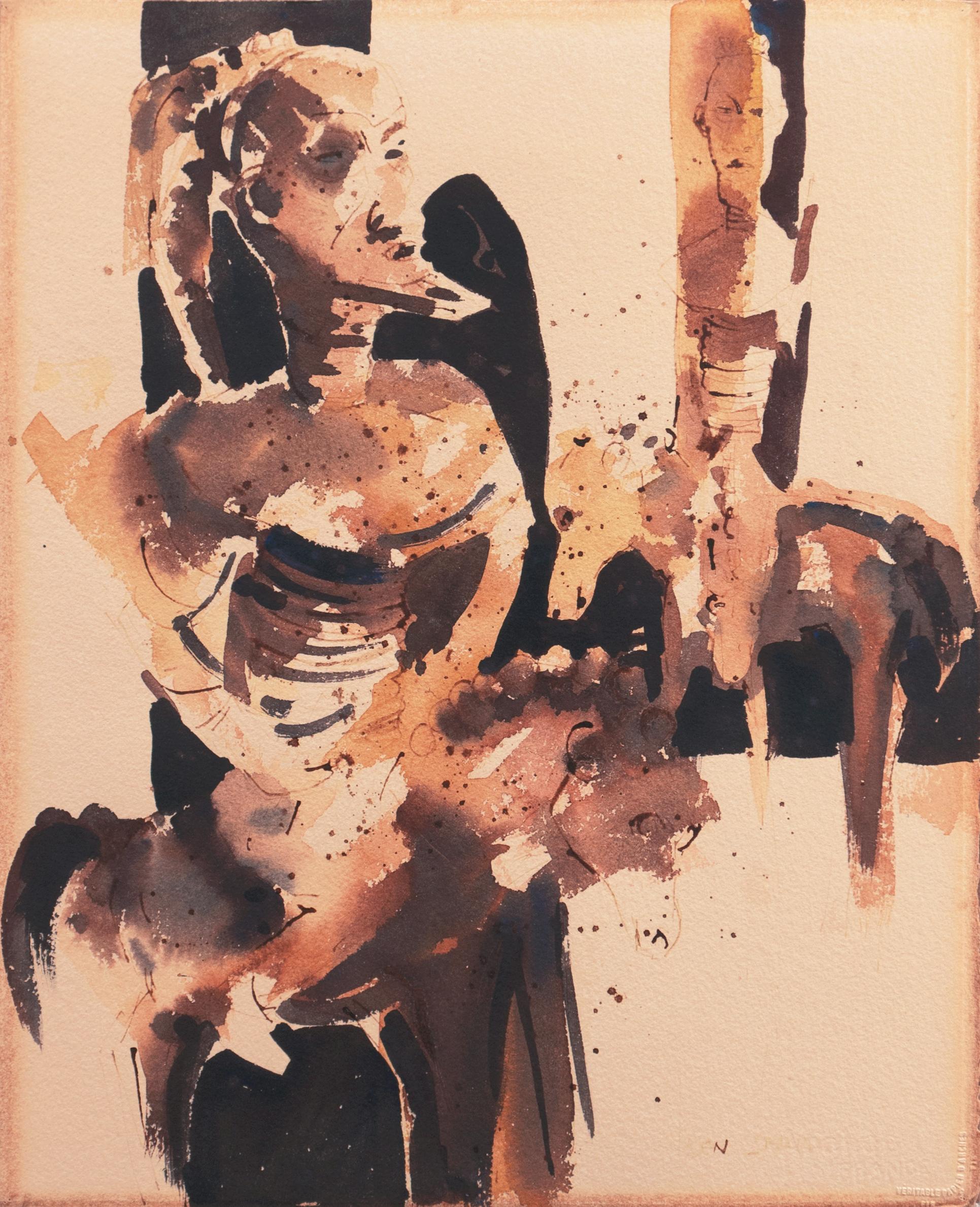 'Figures on Horseback', Los Angeles County Museum, Laguna Beach California