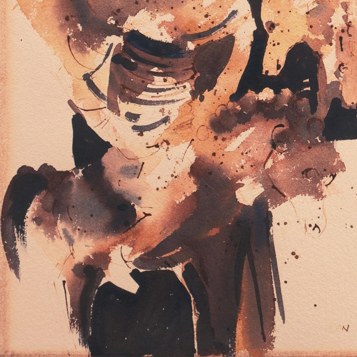 'Figures on Horseback', Los Angeles County Museum, Laguna Beach California For Sale 2