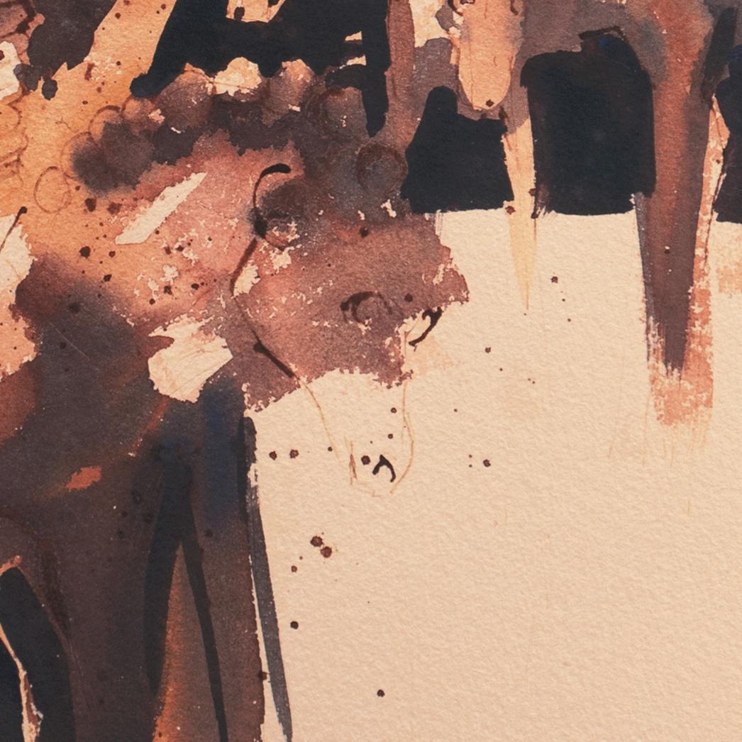 'Figures on Horseback', Los Angeles County Museum, Laguna Beach California For Sale 4