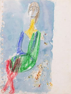 'Mujer sentada', París, Louvre, Salón de Otoño, Académie Chaumière, LACMA, SFAA