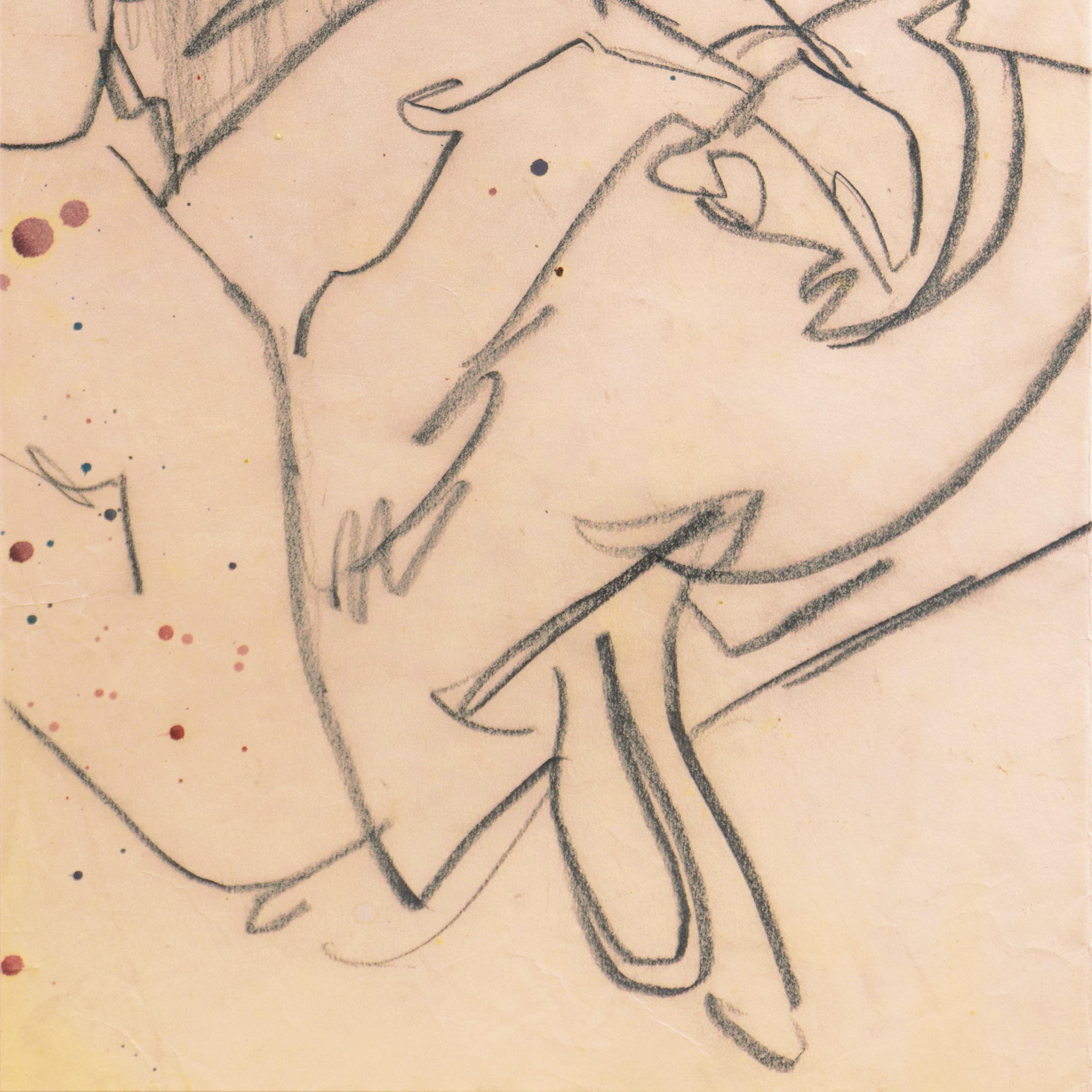 'Woman Seated' Paris, Louvre, Salon d'Automne, Académie Chaumière, LACMA, SFAA - Beige Figurative Art by Victor Di Gesu