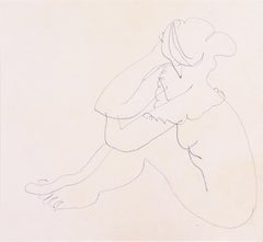 'Seated Nude' Paris, Louvre, Salon d'Automne, Académie Chaumière, LACMA, SFAA