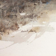 'The Splitting Log', Watercolor