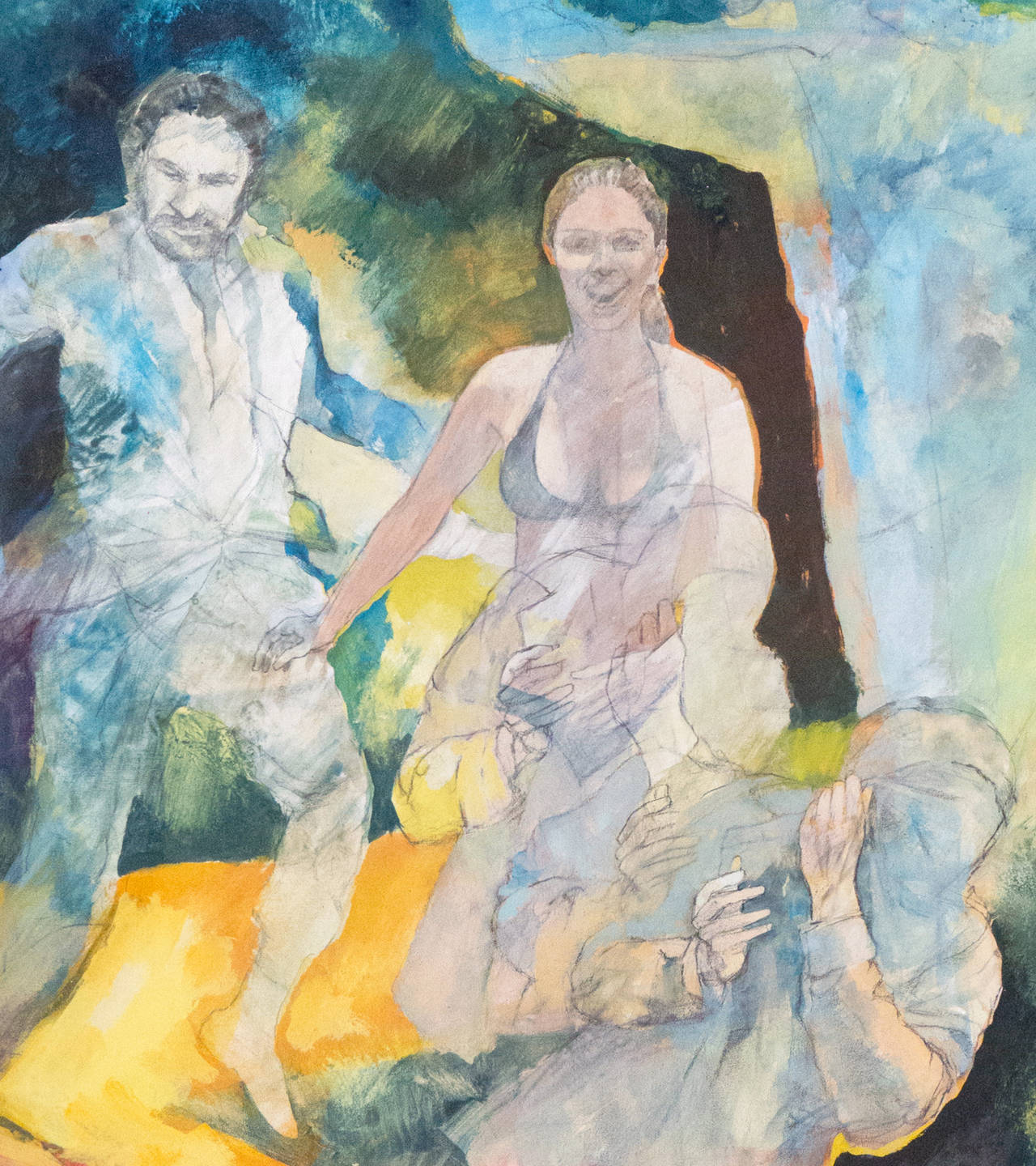« Figural », Carmel, Californie Post-Impressionniste, école d'art Ruskin, Madrid - Art de Robert Moesle