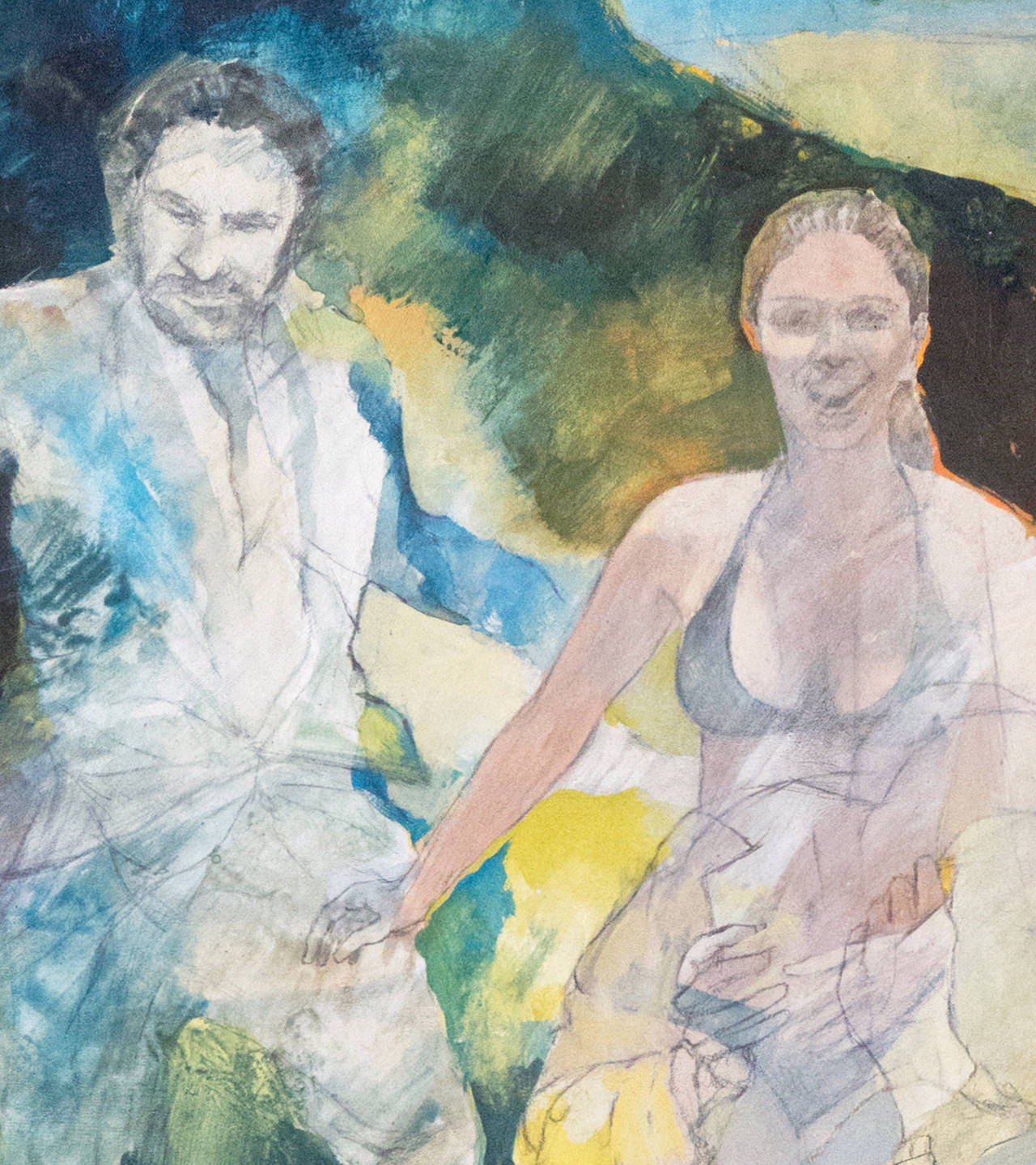 « Figural », Carmel, Californie Post-Impressionniste, école d'art Ruskin, Madrid en vente 3
