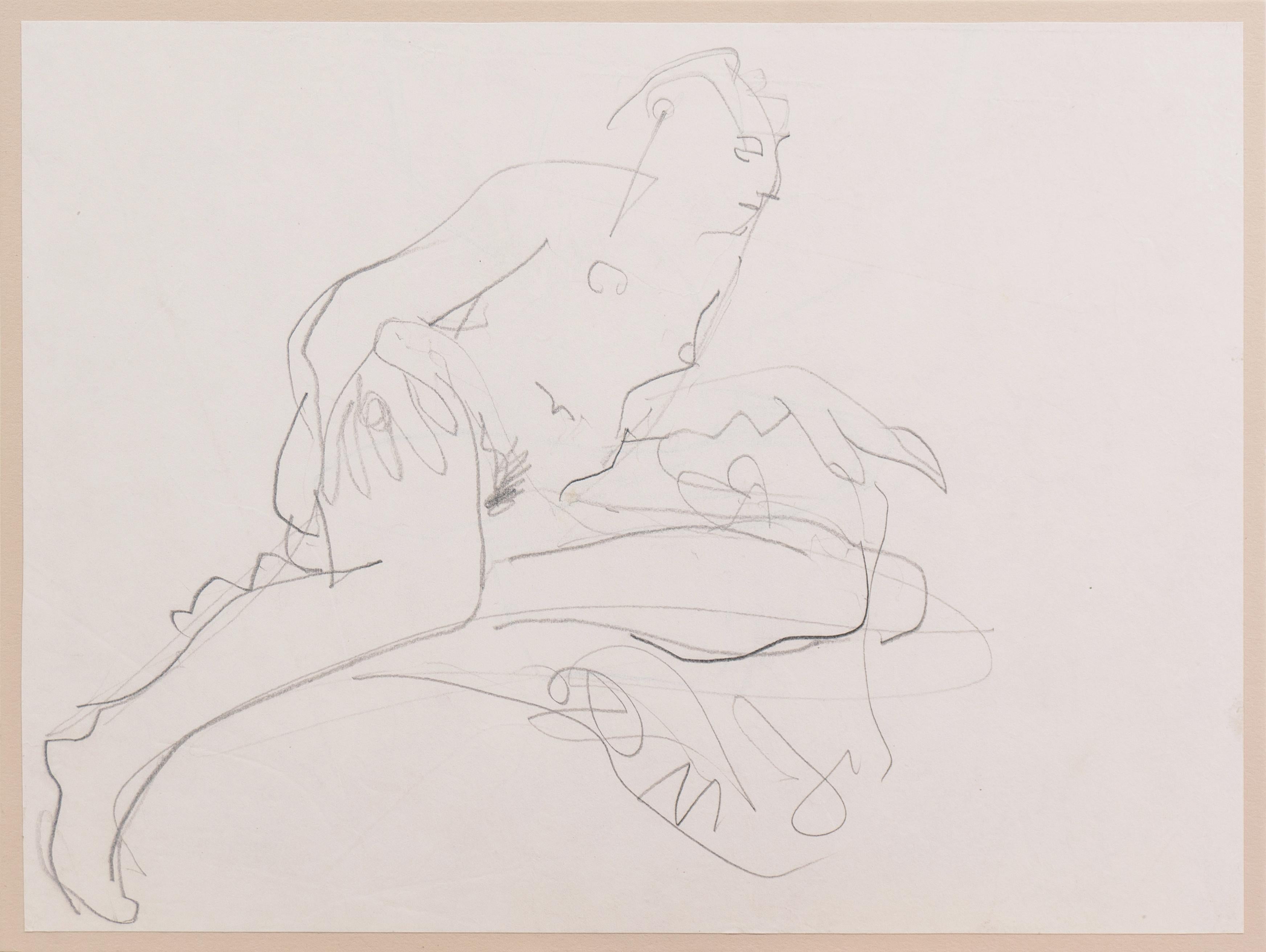 'Seated Nude', Paris, Louvre, Salon d'Automne, Académie Chaumière, LACMA, SFMA For Sale 5